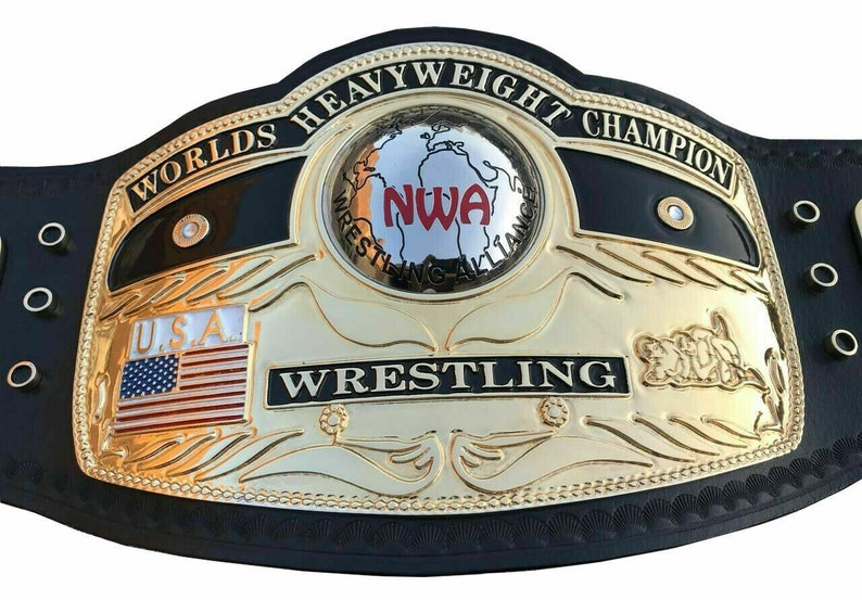 NWA Domed Globe World Heavyweight Championship Replica Belt image 1.