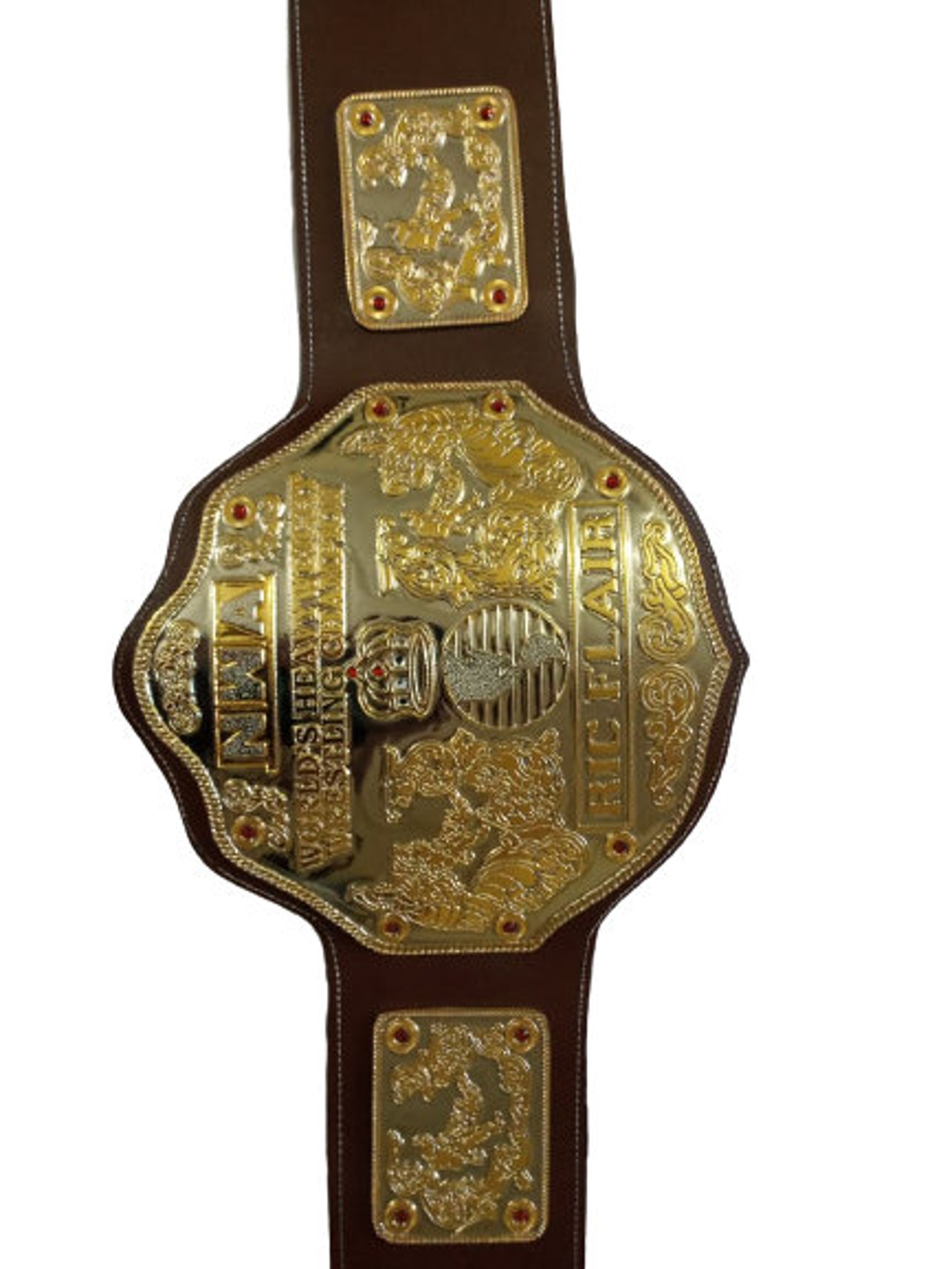 NWA Ric Flair Big Gold Heavyweight Championship Belt Replica | Etsy