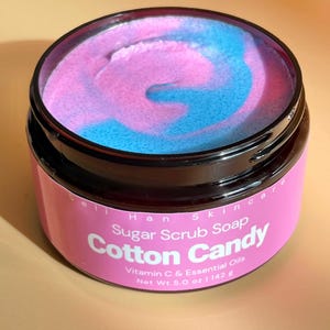 Cotton Candy, Foaming Sugar Scrubs, Shower Scrubs