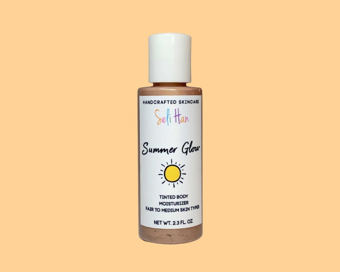 Summer Glow Tinted Body Moisturizer Shimmer Bronzing Etsy