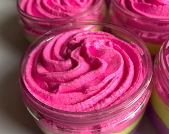 PRIVATE LABEL / BULK three tone body scrub 4 oz. (Case of 6)