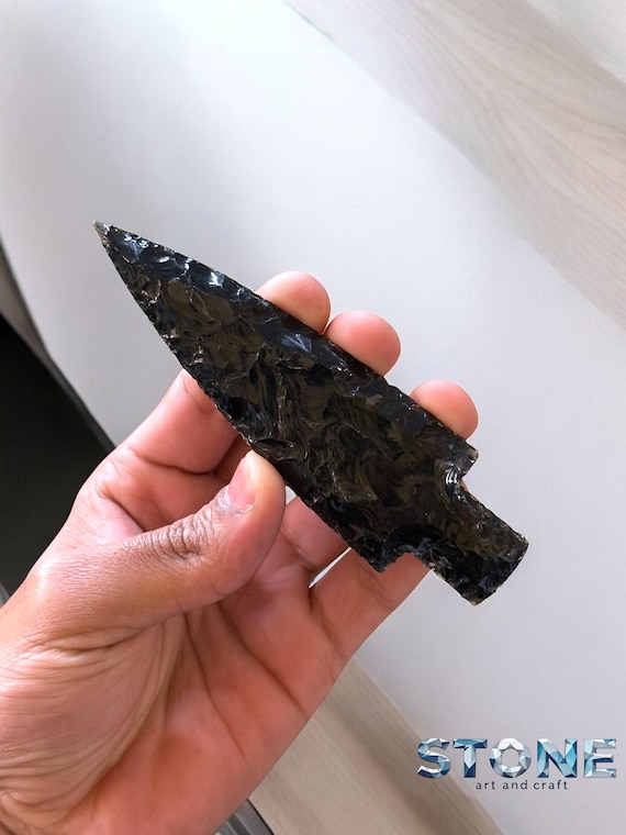 Punta Di Freccia / Punta Di Lancia In Ossidiana - 10 Pezzi | Minerali Ossidiana | Shop Online: Vendita Minerali - Foto 6