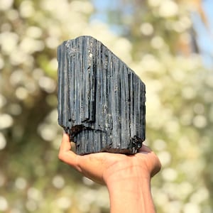 XL Raw Black Tourmaline Rough, Healing Crystals,Natural Protection Stone, Black Tourmaline chunks, Black Tourmaline Crystal, Tourmaline Gift