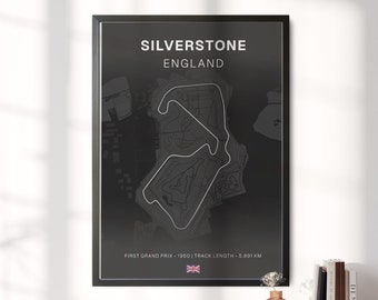 Silverstone o cualquier pista Grand Prix Poster Art Print, F1 Art, Oferta 3 por 2, Regalos perfectos para fanáticos de los deportes de motor, Impresiones de fórmula, Regalo de papá #