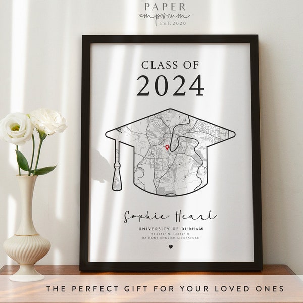 Personalised Graduation Gift - Congratulations, For Her,  Graduation Print, Graduation Print Friends, For Son, Daughter, BFF Print, Friend