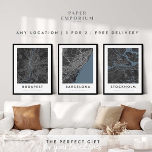 Custom Map Print of Any Location with 3 for 2 Offer, - City Print, City Map, Map Print, Map Print, Map Print Poster, Custom Map #398