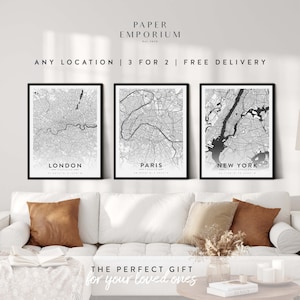 Personalized City Print Any Town City or Area, Location Map, 3 for 2 Offer, - City Print, City Map, Map Print, Map Print, Print Poster #100