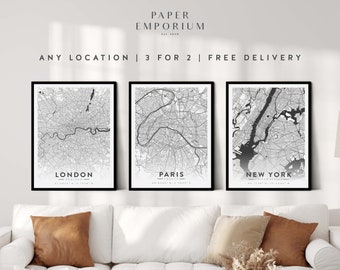 Personalized City Print Any Town City or Area, Location Map, 3 for 2 Offer, - City Print, City Map, Map Print, Map Print, Print Poster #100