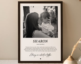 Impresión fotográfica personalizada para mamá, regalo para madre, impresión fotográfica para ella, día de las madres, impresión única, regalo para mamá, impresión familiar #261