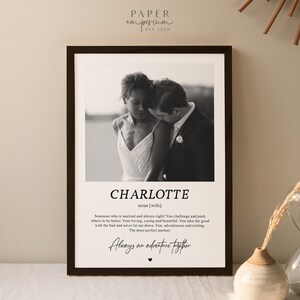 Fotoafdruk voor vrouw, uniek cadeau voor vrouw, fotoafdruk voor haar, gepersonaliseerde fotoafdruk, partnercadeau fotocadeau, valentijnscadeau voor haar #134