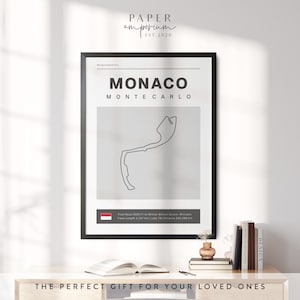 Grand Prix-poster van Monaco Art Print, F1-kunst, elk circuit, 3 voor 2 aanbieding | Perfecte cadeaus voor motorsportfan, formuleprints, vadercadeau #364