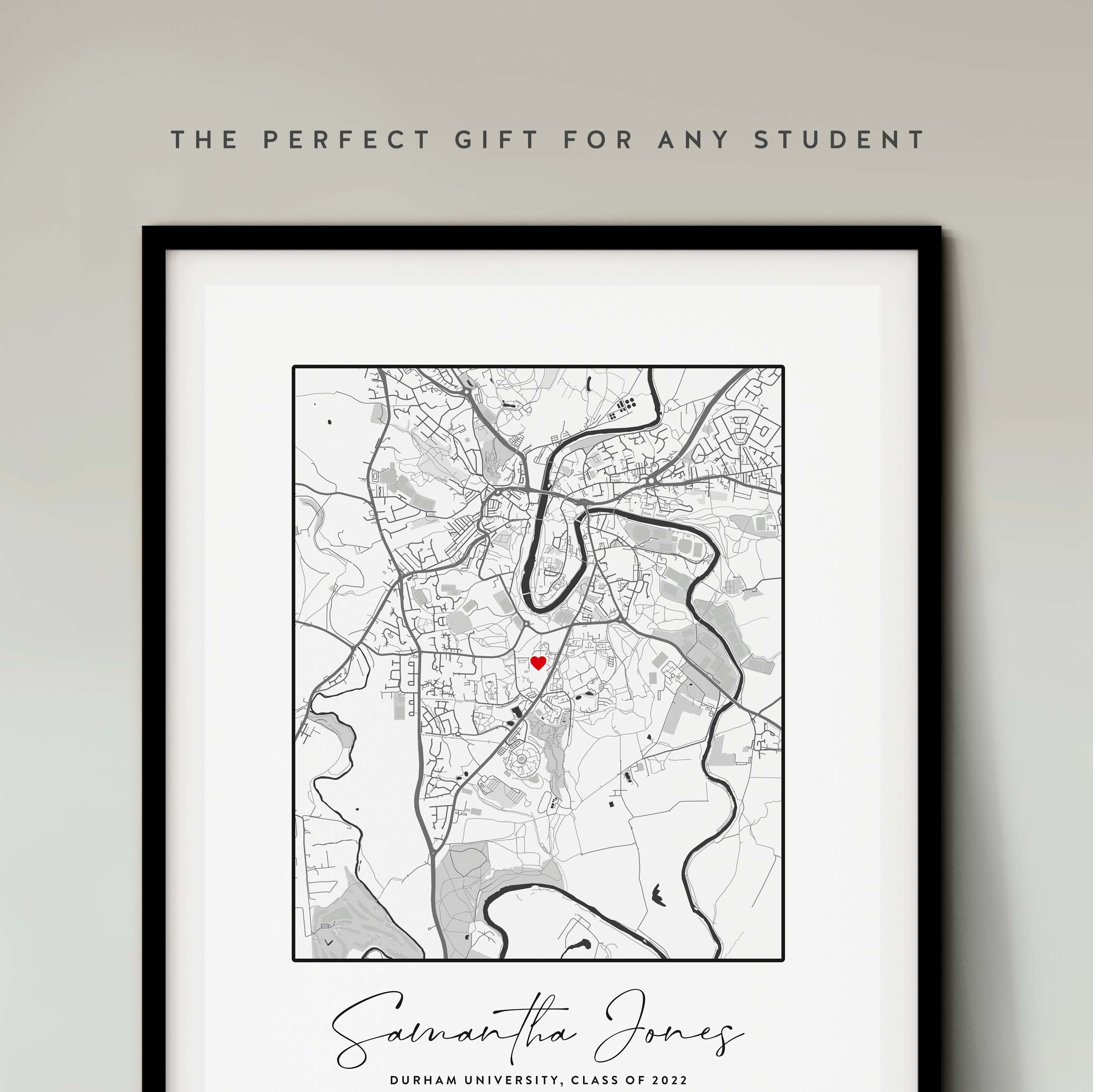 Personalized Graduation Map Print: University Gift (digital Download ...
