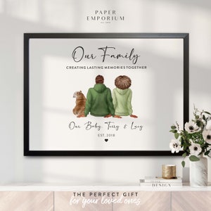 Personalised Family Print, Mum and Dad Gift, Family Prints, Personalised family gift, Custom Family Gfit, wall decor, Customised Print #332