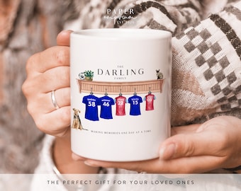 LolaPix Tazza BARCELONA. Barcellona calcio. Tazza personalizzata con nome. Tazza per la colazione a base di calcio. Tazza in ceramica da 330 ml. Diversi disegni