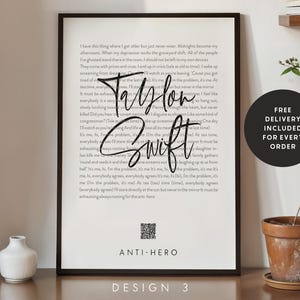 Stampa del testo della canzone - La nostra canzone di matrimonio, regalo di anniversario, stampa di San Valentino, per moglie, stampa del testo personalizzata, stampa di canzone personalizzata #137