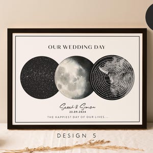 Mappe stellari e luna personalizzate - Dove ci siamo incontrati - sposati - fidanzati, stampe di mappe di qualsiasi luogo, stampa Love Our Story, regalo di mappa, poster n. 131