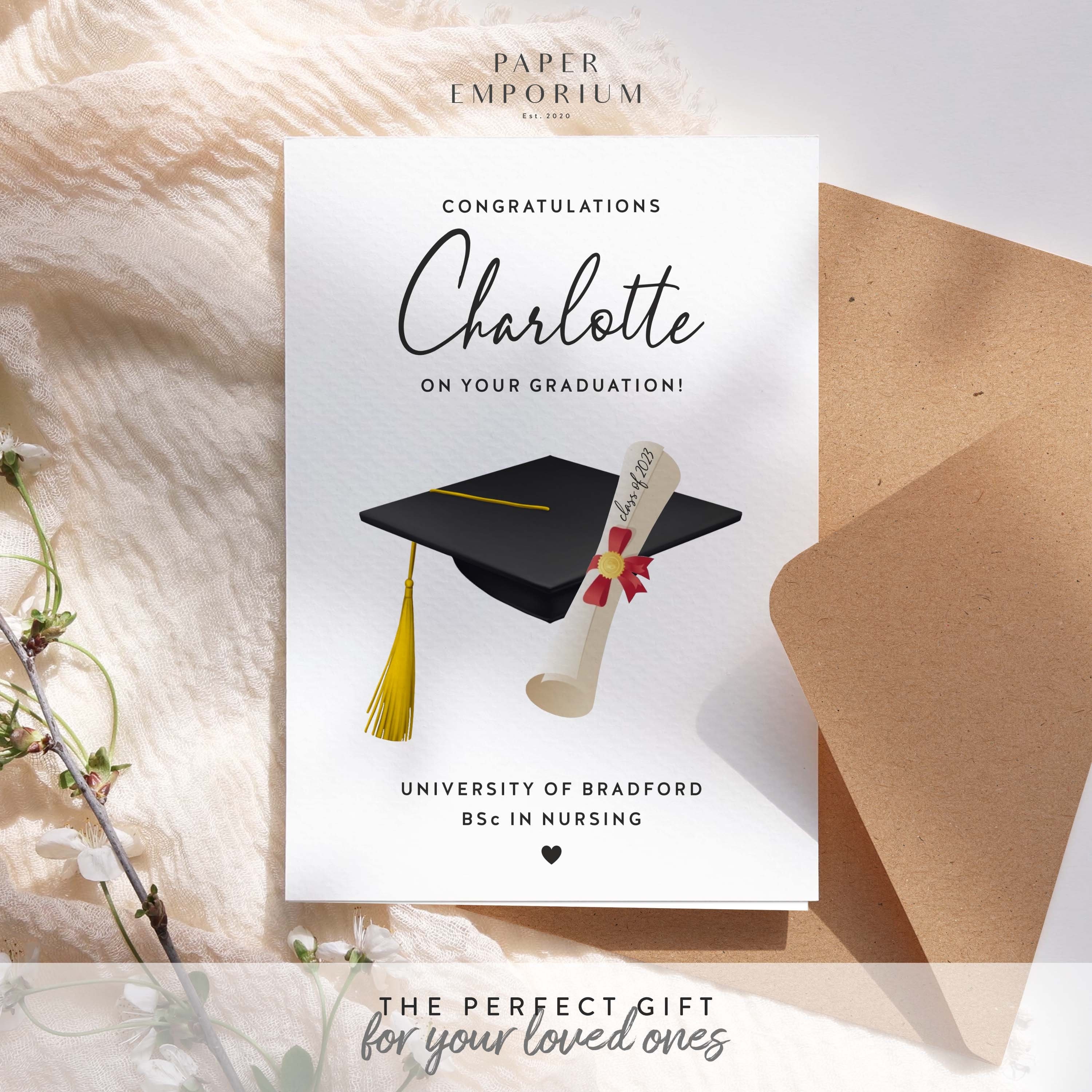 grad cards online Personalized Graduation Card: Congrats Graduate, University Card Gift Cards may only be redeemed online at Sanrio and not at our physical retail locations Minimal Neutral Graduation Photo Card
