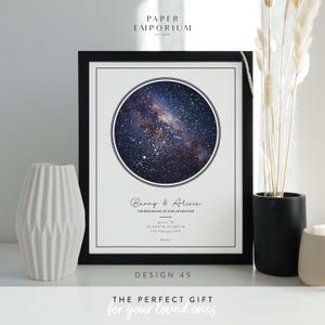 Custom Star Map Print, Anniversary Gift, Constellation Art image 7