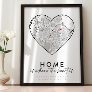 Stampa mappa regalo personalizzata "Home is Where Mum Is" - Festa della mamma, regalo per la mamma, la casa di famiglia, idea regalo personalizzata per mamma, papà, nonna #255