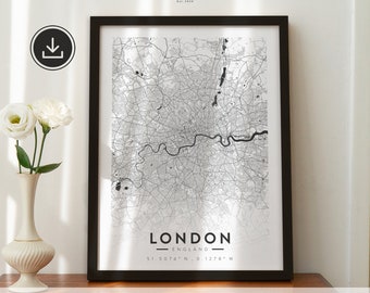 Custom City Map Print: Any Location, Minimalist Style (Digital Download)
