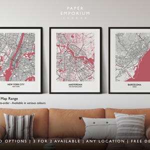 Decoración de mapa personalizada en cualquier color, cualquier ubicación hecha a pedido, oferta 3 por 2, obra de arte premium para el hogar, regalo moderno personalizado n.° 500