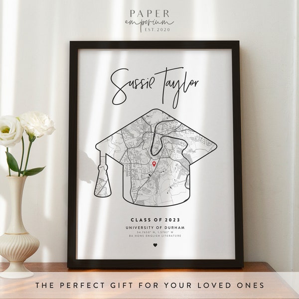 Graduation Print Map Gift, For Her, Graduation Gifts For Him, Congratulations, For Him,  Graduation Print, Graduation Print Friends Son #341