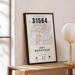 Manchester Run or Any Great Run Event Perfect Gift for Runners, Personalised Completion Data, Commemorate, 10k 5k Full or Half Gift #425