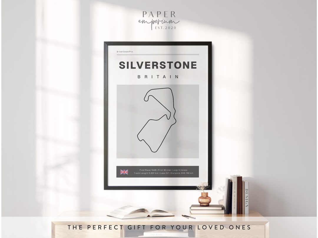 Silverstone Print Silverstone Grand Prix Poster: Track Art Print - Etsy