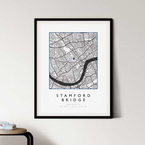 Man City Etihad Stadium Map Print Manchester Map Prints Etsy