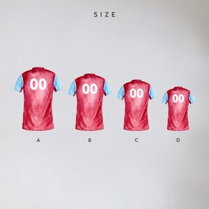 Custom Family Football Shirt Print: Personalised Wall Art bild 4