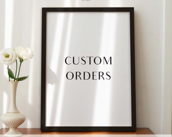 Custom Order Print Listing