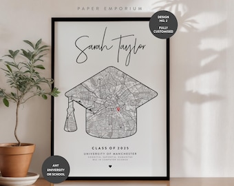 Graduation Print Map Gift, For Her, Graduation Gifts For Him, Congratulations, For Him,  Graduation Print, Graduation Print Friends Son #292