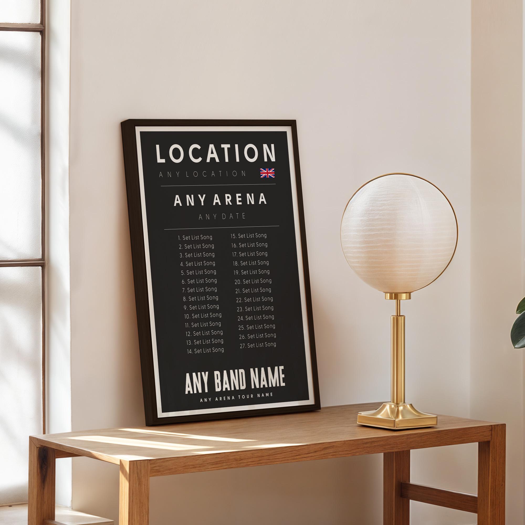 Custom Concert Set List Print: Personalised Music Event Gift - Etsy