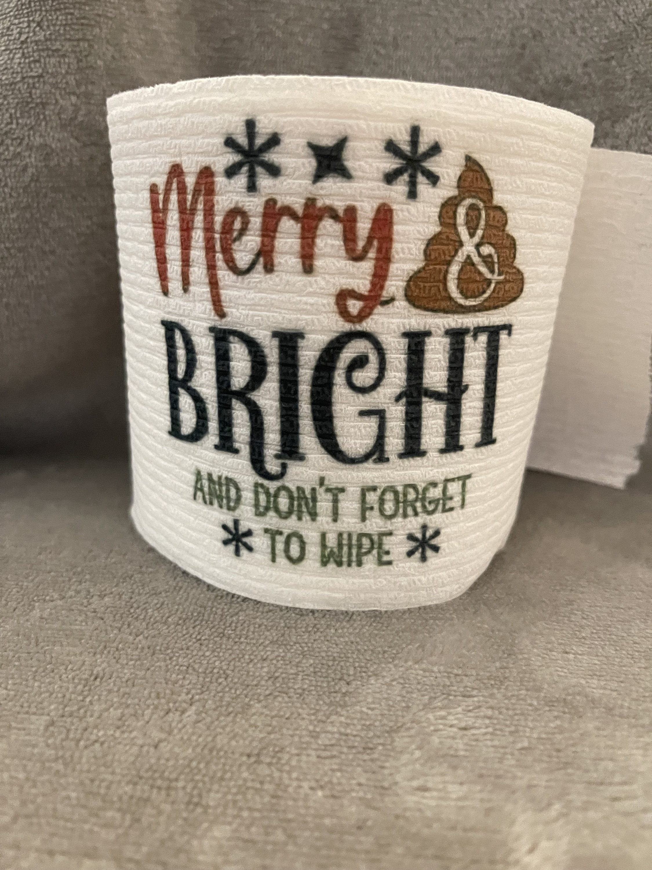 Holiday Toilet Paper Etsy