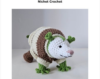 Shrek Opossum Crochet Pattern, English PDF digital download (read item details)