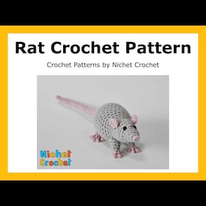 Rat Crochet Pattern, English PDF digital download (read item details)