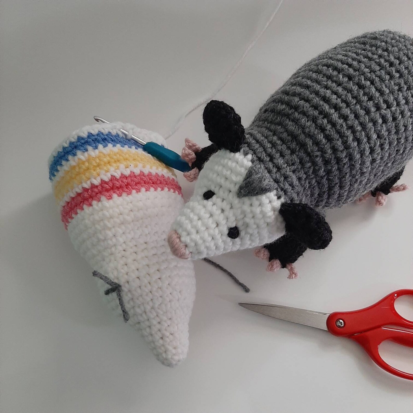 Clown Opossum Crochet Pattern English PDF Digital Download Etsy UK