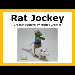 Rat Jockey Crochet Pattern, English PDF digital download (read item details)