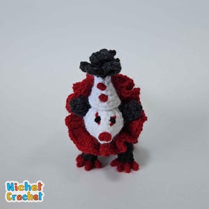 Goth Mini Baby Clown Opossum Possum crochet pattern by Nichet Crochet