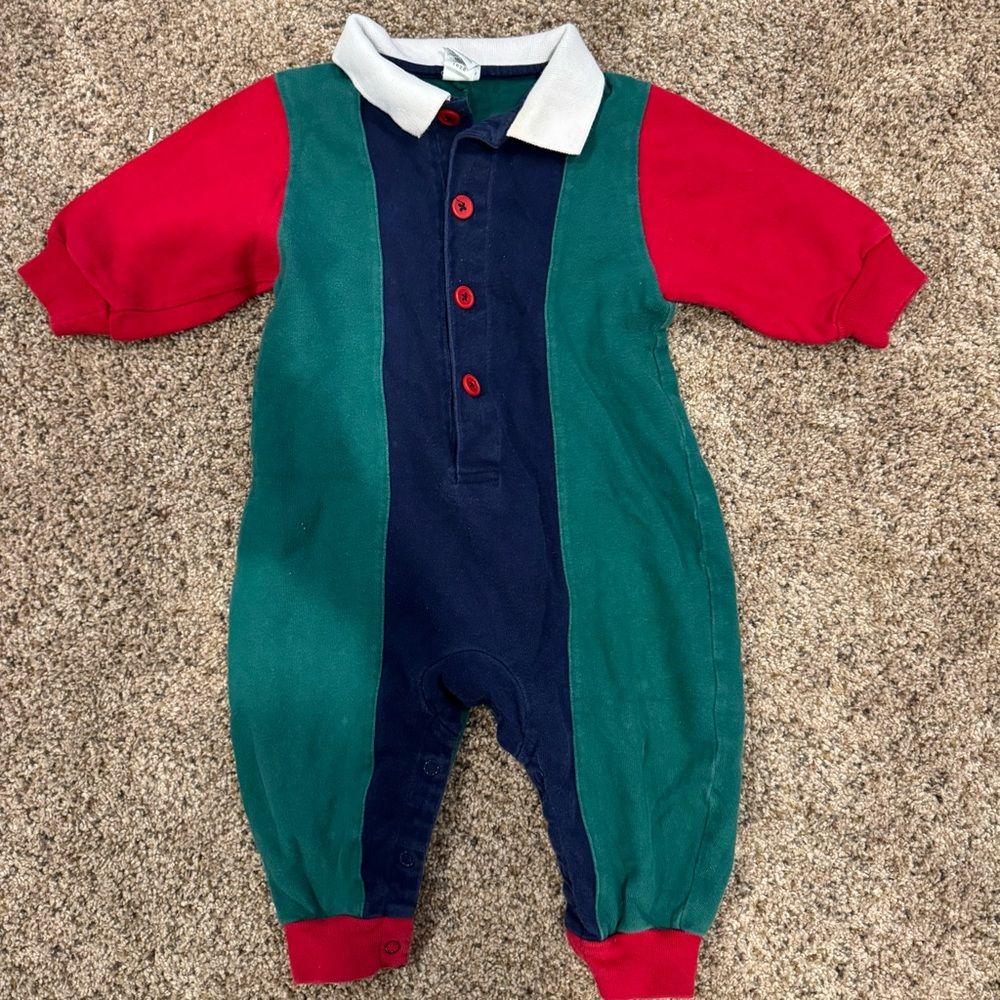 Color Block Vintage Baby Clothes