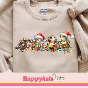 Sea Turtle Christmas PNG Cute Santa Turtle Sublimation Festive Holiday Digital Download for Shirts Mugs Crafts Stickers and More