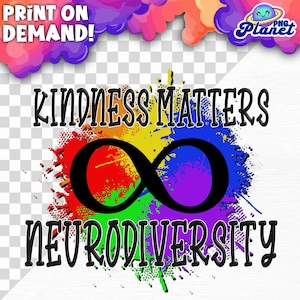 Neurodiversity PNG Neurodivergent PNG for Sublimation Celebrate Neurodiversity digital download Neurodiversity Pride neurodivergence Image