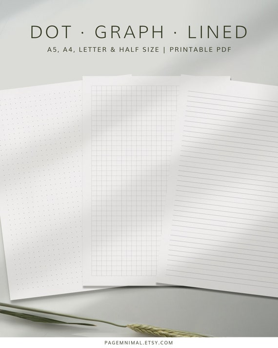 Bullet Journal Printable Blank Template Digital Square Grid | Etsy
