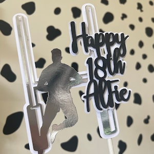 Rugby Cake Topper - Personalised | American Football | England Rugby | Rugby Party | Rugby Cake Decoration | Sports Theme Party