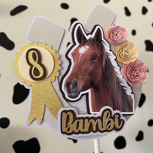 Horse Cake Toppers - Equestrian Party | Horse Birthday Party | Horse Riding Lover Decorations