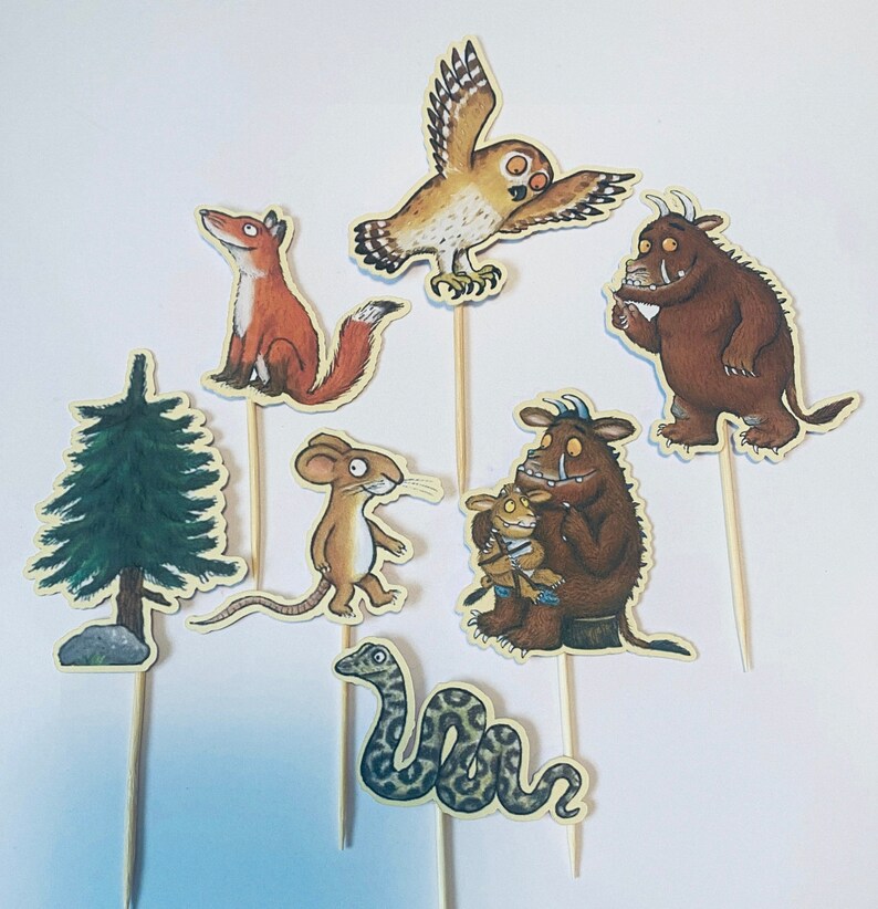 Gruffalo Theme Birthday Cake Topper Personalised Birthday Etsy UK