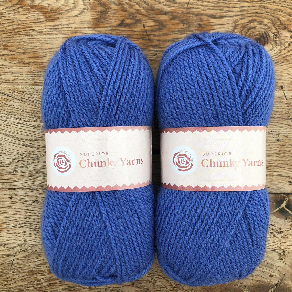 Royal Blue Superior Chunky Yarn 2 X 100g Pack 100 Premium Etsy