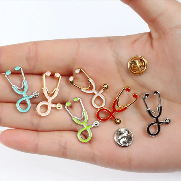 Stethoscope Pin Etsy