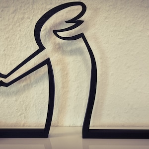 La Linea Figur | "zeigt auf..." | große Farbauswahl | bis 40cm | Wall Art Wandkunst | Strichmännchen | Ergänzungen | Geschenk