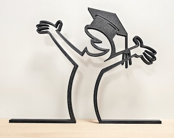 Escultura La Línea – Soltero y Maestro – Tamaño personalizado hasta 40 cm – Regalo personalizado